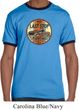 Mens Biker Shirt Last Stop Ringer Tee T-Shirt