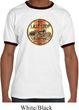Mens Biker Shirt Last Stop Ringer Tee T-Shirt