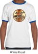 Mens Biker Shirt Last Stop Ringer Tee T-Shirt