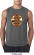 Mens Biker Shirt Last Stop Sleeveless Tee T-Shirt