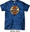 Mens Biker Shirt Last Stop Spider Tie Dye Tee T-shirt