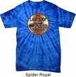 Mens Biker Shirt Last Stop Spider Tie Dye Tee T-shirt