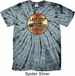 Mens Biker Shirt Last Stop Spider Tie Dye Tee T-shirt