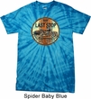 Mens Biker Shirt Last Stop Spider Tie Dye Tee T-shirt