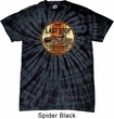 Mens Biker Shirt Last Stop Spider Tie Dye Tee T-shirt