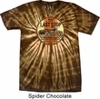 Mens Biker Shirt Last Stop Spider Tie Dye Tee T-shirt