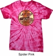Mens Biker Shirt Last Stop Spider Tie Dye Tee T-shirt