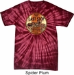 Mens Biker Shirt Last Stop Spider Tie Dye Tee T-shirt