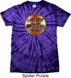 Mens Biker Shirt Last Stop Spider Tie Dye Tee T-shirt