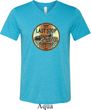 Mens Biker Shirt Last Stop Tri Blend V-neck Tee