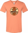 Mens Biker Shirt Last Stop Tri Blend V-neck Tee