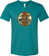 Mens Biker Shirt Last Stop Tri Blend V-neck Tee