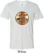 Mens Biker Shirt Last Stop Tri Blend V-neck Tee