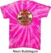 Mens Biker Shirt Last Stop Twist Tie Dye Tee T-shirt