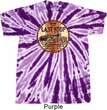 Mens Biker Shirt Last Stop Twist Tie Dye Tee T-shirt