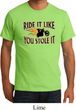 Mens Biker Shirt Ride It Like You Stole It Organic Tee T-Shirt