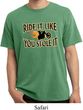 Mens Biker Shirt Ride It Like You Stole It Pigment Dyed Tee T-Shirt