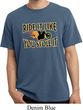 Mens Biker Shirt Ride It Like You Stole It Pigment Dyed Tee T-Shirt