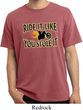 Mens Biker Shirt Ride It Like You Stole It Pigment Dyed Tee T-Shirt