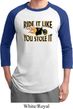 Mens Biker Shirt Ride It Like You Stole It Raglan Tee T-Shirt