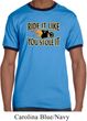 Mens Biker Shirt Ride It Like You Stole It Ringer Tee T-Shirt