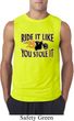 Mens Biker Shirt Ride It Like You Stole It Sleeveless Tee T-Shirt