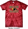 Mens Biker Shirt Ride It Like You Stole It Spider Tie Dye Tee T-shirt