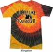 Mens Biker Shirt Ride It Like You Stole It Tie Dye Tee T-shirt