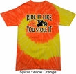 Mens Biker Shirt Ride It Like You Stole It Tie Dye Tee T-shirt
