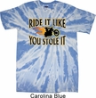Mens Biker Shirt Ride It Like You Stole It Twist Tie Dye Tee T-shirt