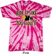 Mens Biker Shirt Ride It Like You Stole It Twist Tie Dye Tee T-shirt