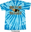 Mens Biker Shirt Ride It Like You Stole It Twist Tie Dye Tee T-shirt