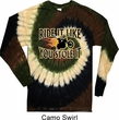 Mens Biker Shirt Ride It Long Sleeve Tie Dye Tee T-shirt