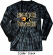 Mens Biker Shirt Ride It Long Sleeve Tie Dye Tee T-shirt