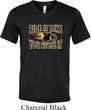Mens Biker Shirt Ride It Tri Blend V-neck Tee T-Shirt