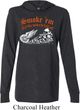 Mens Biker Shirt Smoke Em Lightweight Hoodie Tee