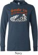 Mens Biker Shirt Smoke Em Lightweight Hoodie Tee