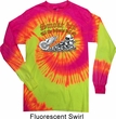 Mens Biker Shirt Smoke Em Long Sleeve Tie Dye Tee T-shirt