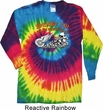 Mens Biker Shirt Smoke Em Long Sleeve Tie Dye Tee T-shirt