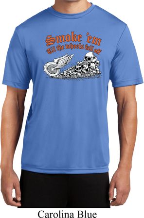 Mens Biker Shirt Smoke Em Moisture Wicking Tee