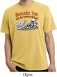 Mens Biker Shirt Smoke Em Pigment Dyed Tee T-Shirt