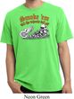 Mens Biker Shirt Smoke Em Pigment Dyed Tee T-Shirt