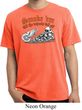 Mens Biker Shirt Smoke Em Pigment Dyed Tee T-Shirt