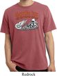 Mens Biker Shirt Smoke Em Pigment Dyed Tee T-Shirt