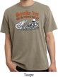 Mens Biker Shirt Smoke Em Pigment Dyed Tee T-Shirt