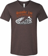 Mens Biker Shirt Smoke Em Tri Blend V-neck Tee