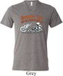 Mens Biker Shirt Smoke Em Tri Blend V-neck Tee