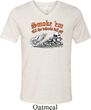 Mens Biker Shirt Smoke Em Tri Blend V-neck Tee