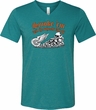 Mens Biker Shirt Smoke Em Tri Blend V-neck Tee