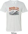 Mens Biker Shirt Smoke Em Tri Blend V-neck Tee